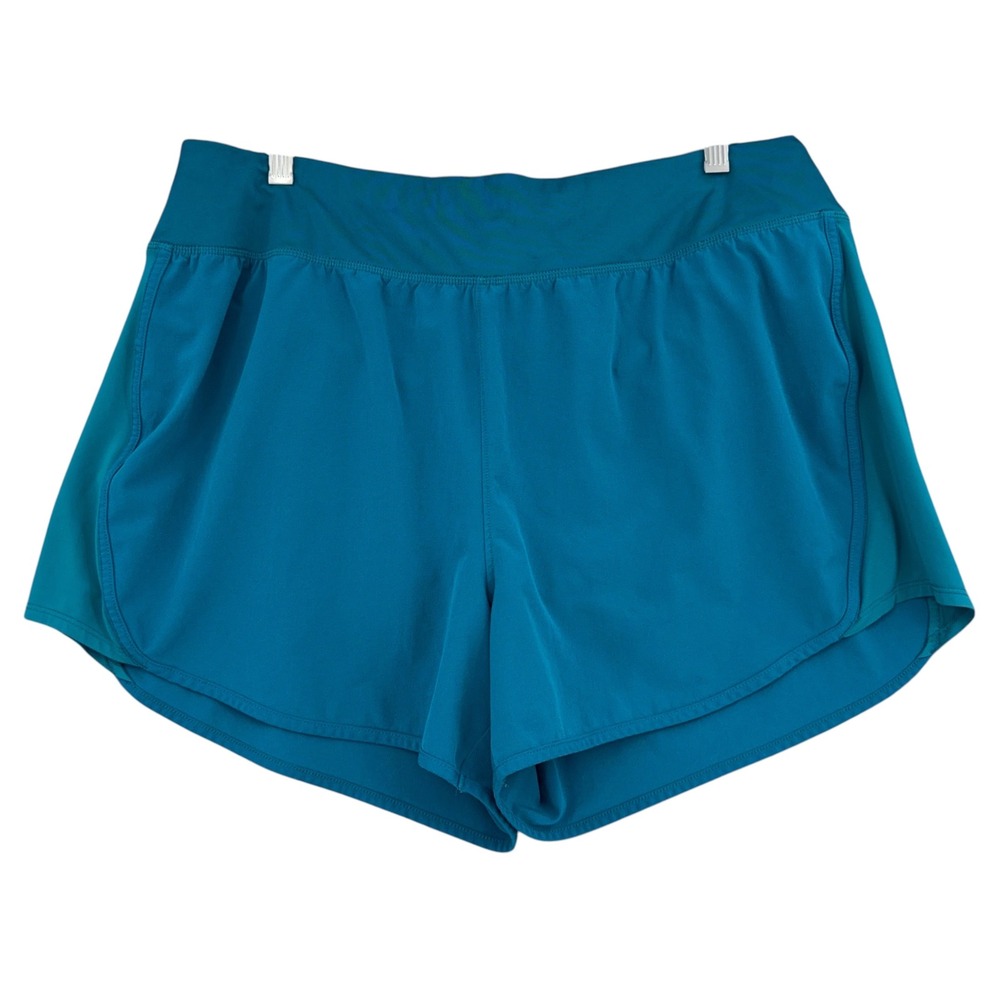 All in Motion Running Shorts Women XXL Recycled Polyester‎ Teal